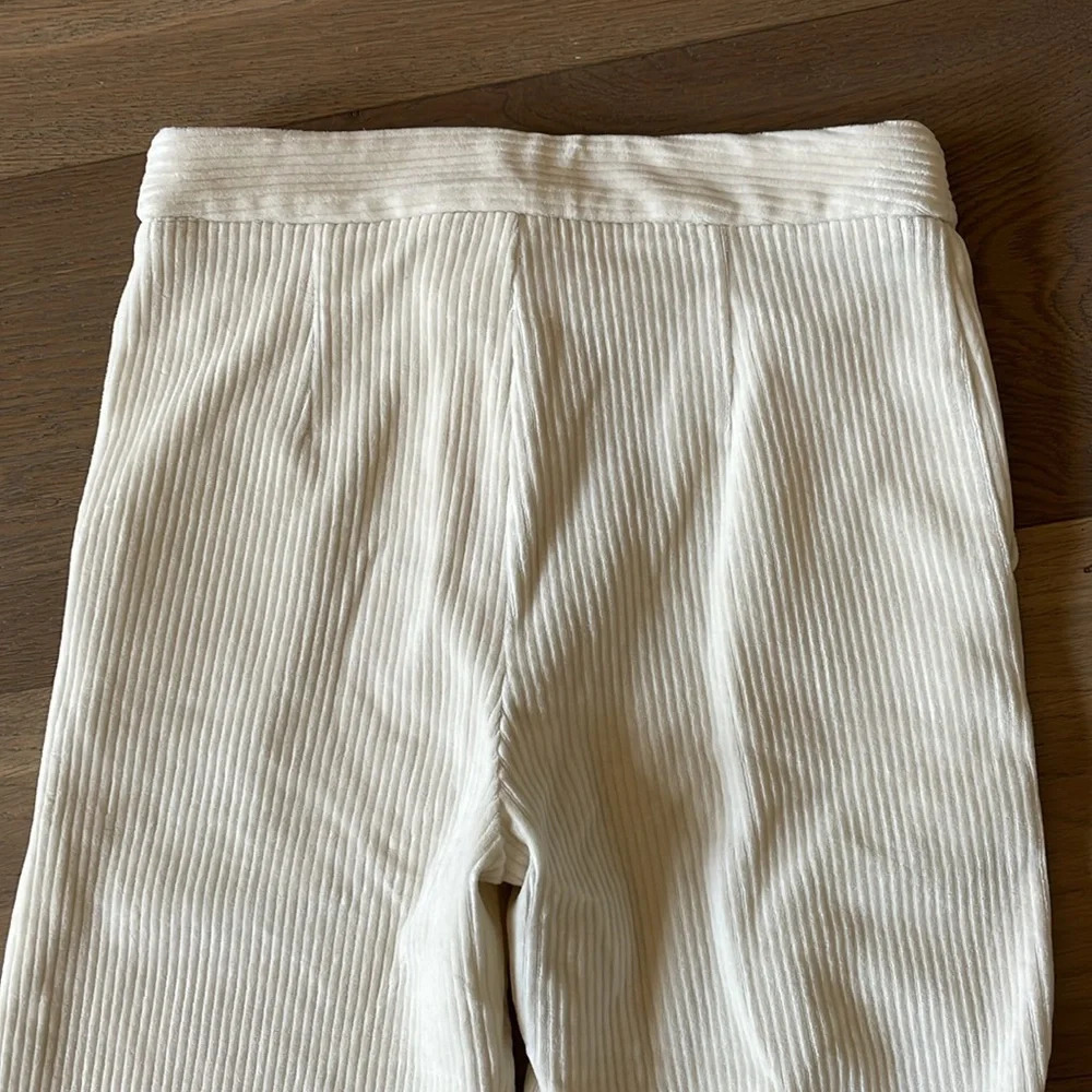 Lucy Paris Bruna Corduroy Pant Ivory Size Medium - Picture 11 of 11